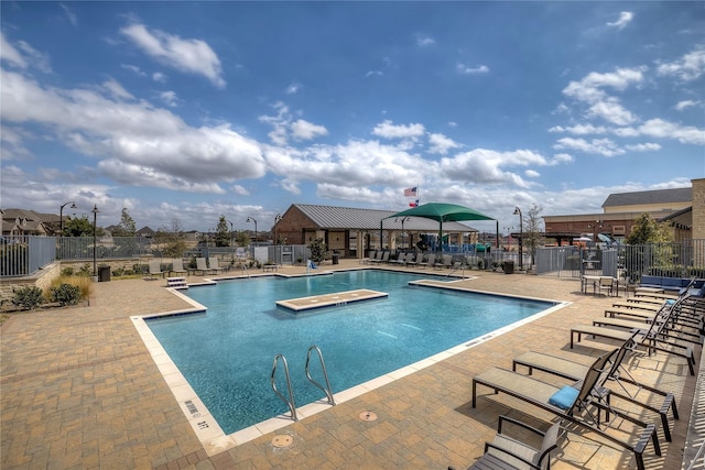 1708 Jamestown Dr, Forney, TX 75126 - community pool with a patio and a hot tub