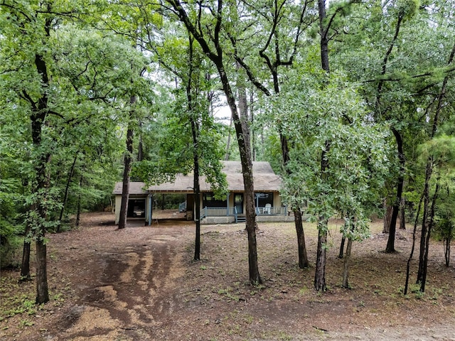 1161 Valleywood Trl, Holly Lake Ranch, TX 75765 - view of front of house with covered porch