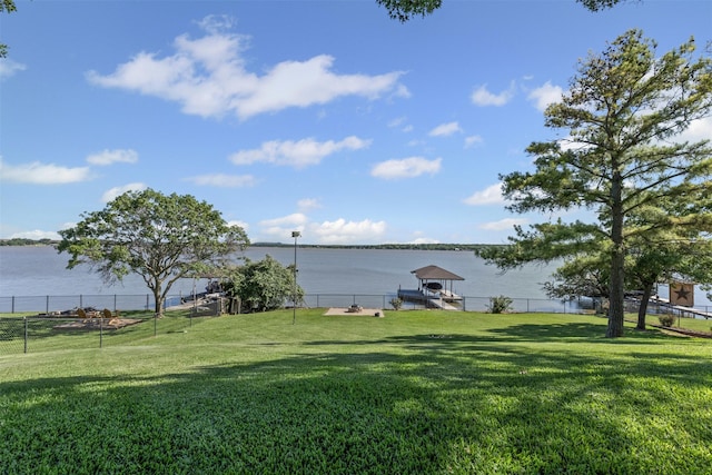 711 Aqua Vista Dr, Granbury, TX 76049 - view of yard featuring a water view
