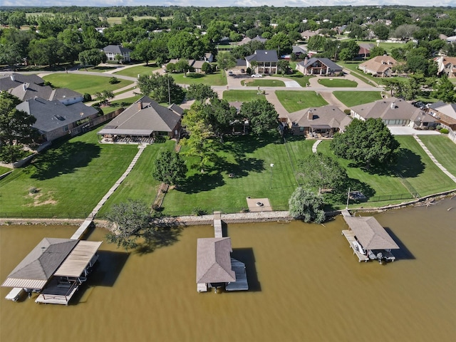 711 Aqua Vista Dr, Granbury, TX 76049 - aerial view of property and surrounding area featuring nearby suburban area and a nearby body of water