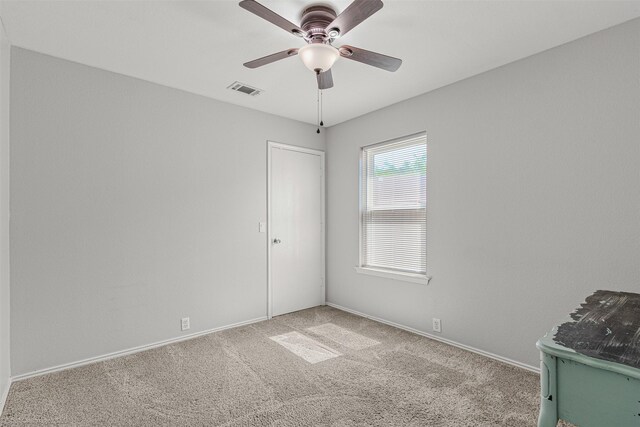 3809 San Lorenzo Dr, Denton, TX 76210 - carpeted empty room featuring ceiling fan and baseboards