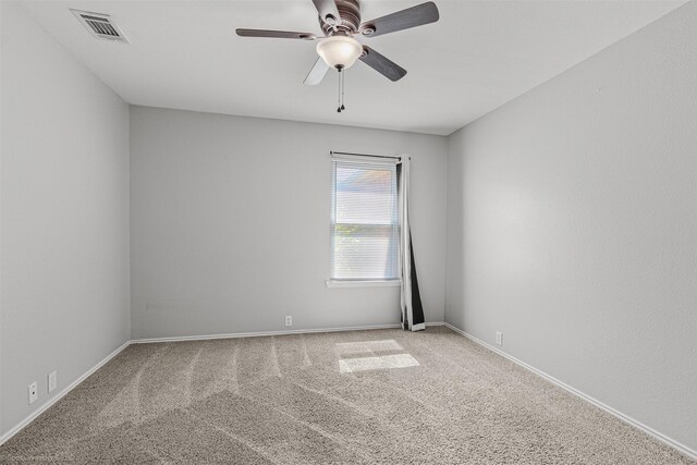 3809 San Lorenzo Dr, Denton, TX 76210 - carpeted empty room with ceiling fan and baseboards