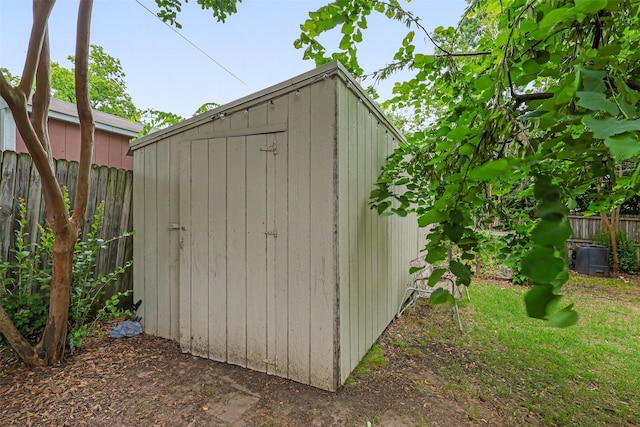 11202 Myrtice Dr, Dallas, TX 75228 - view of shed with a fenced backyard