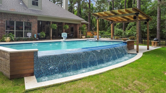 18551 Lazy Ln, Flint, TX 75762 - outdoor pool featuring a yard