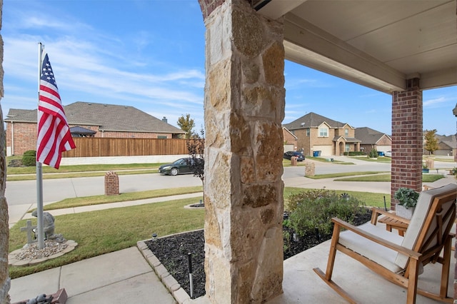 3617 Fordham St, Frisco, TX 75036 - porch with a residential view