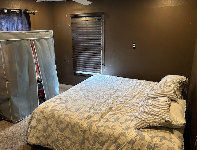 1611 Ave B, Dallas, TX 75203 - carpeted bedroom with ceiling fan