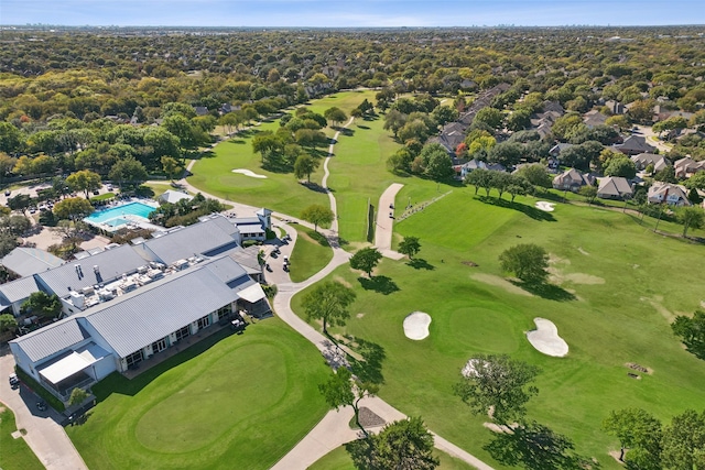 2822 Roundrock, Mckinney, TX 75072 - drone / aerial view of a local golf course and a pool