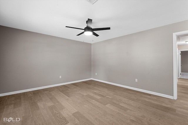 9312 Pine Grove St, Shreveport, LA 71118 - spare room with wood finished floors, a ceiling fan, baseboards, and attic access