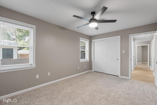 9312 Pine Grove St, Shreveport, LA 71118 - unfurnished bedroom with attic access, light colored carpet, baseboards, and a closet