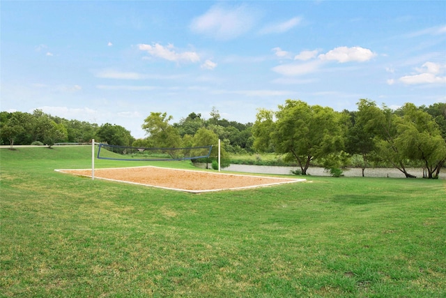 1212 Live Oak St, Royse City, TX 75189 - view of community featuring volleyball court and a lawn