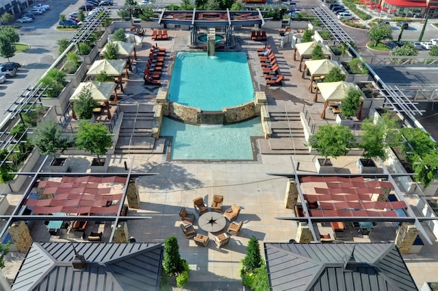 2600 W 7th St Unit 1713, Fort Worth, TX 76107 - aerial view of a pool