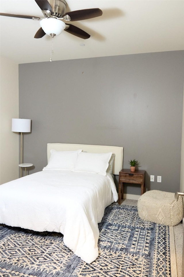 2600 W 7th St Unit 1713, Fort Worth, TX 76107 - bedroom featuring ceiling fan