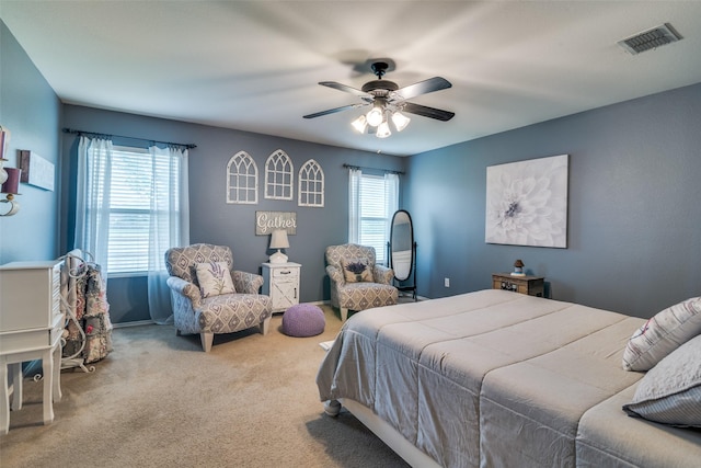1224 Evergreen St, Royse City, TX 75189 - carpeted bedroom with a ceiling fan