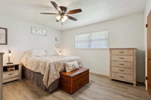 1004 Fairway Ln, Mexia, TX 76667 - bedroom featuring light wood finished floors and ceiling fan