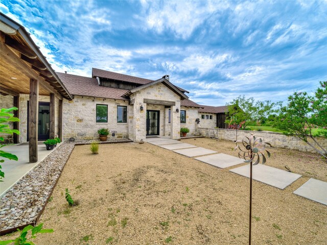 6362 Belz Rd, Sanger, TX 76266 - view of front of property featuring stone siding and roof with shingles