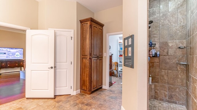 1851 Rock Church Hwy, Tolar, TX 76476 - full bathroom with a tile shower