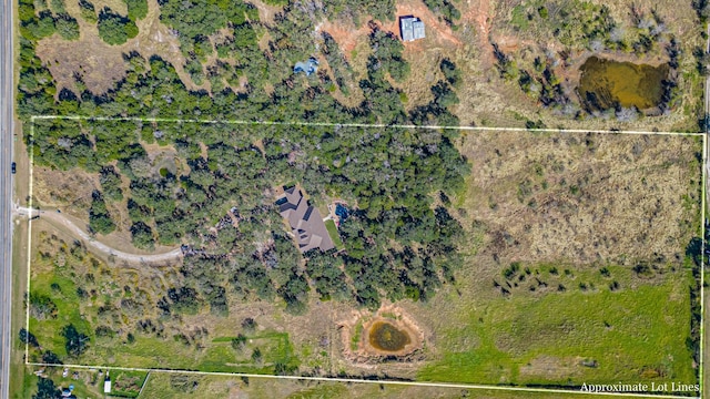 1851 Rock Church Hwy, Tolar, TX 76476 - aerial view of property's location with property boundaries highlighted
