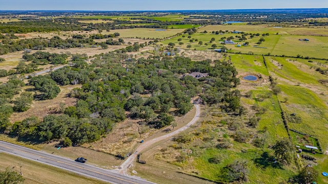 1851 Rock Church Hwy, Tolar, TX 76476 - aerial view of property's location featuring rural landscape