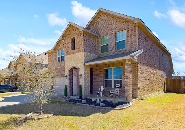4329 Aldridge Ln, Fort Worth, TX 76036 - traditional home with brick siding and an attached garage