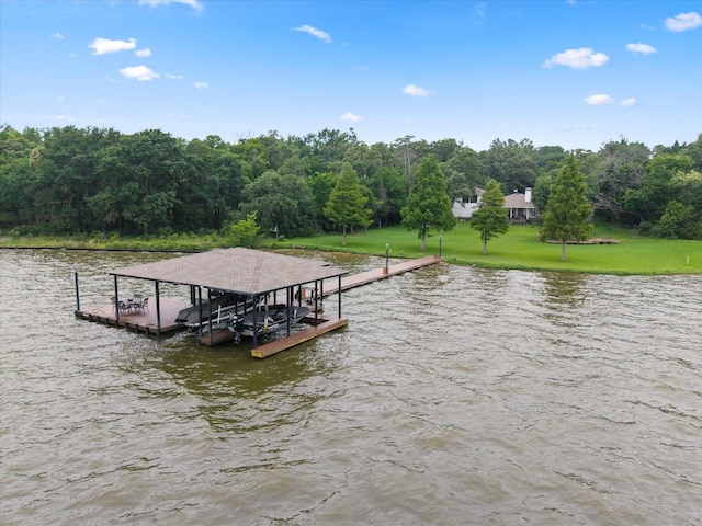 7016 Fm 3054, Malakoff, TX 75148 - dock area with a water view and a forest view