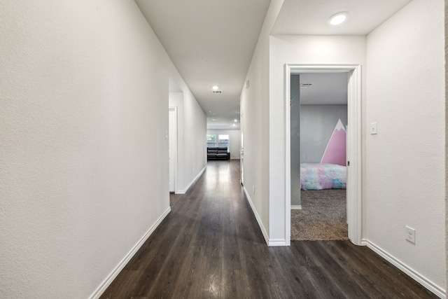 2118 Brisbon St, Fate, TX 75189 - hall with dark wood-style floors and baseboards