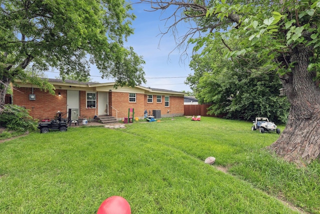 3508 Valencia Ct, Fort Worth, TX 76116 - view of yard with central AC unit and entry steps
