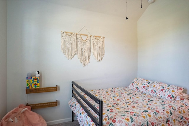 4714 Crestwood Dr, Haltom City, TX 76137 - bedroom featuring carpet and lofted ceiling