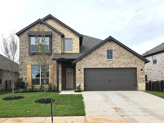 7749 Gatevine Ave, Joshua, TX 76058 - view of front of property with concrete driveway, brick siding, a shingled roof, and an attached garage