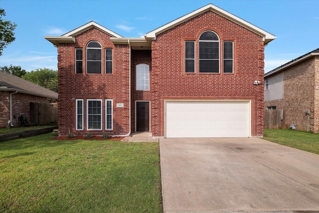 5919 Wisdom Creek Dr, Dallas, TX 75249 - view of front of property with concrete driveway, brick siding, and an attached garage