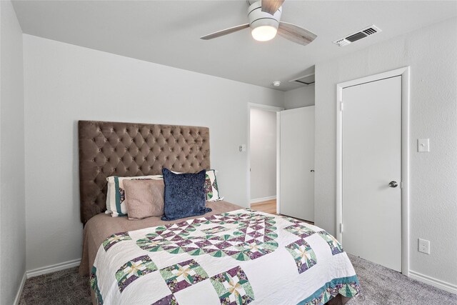 3532 Haltom Rd, Haltom City, TX 76117 - bedroom featuring light carpet and a ceiling fan
