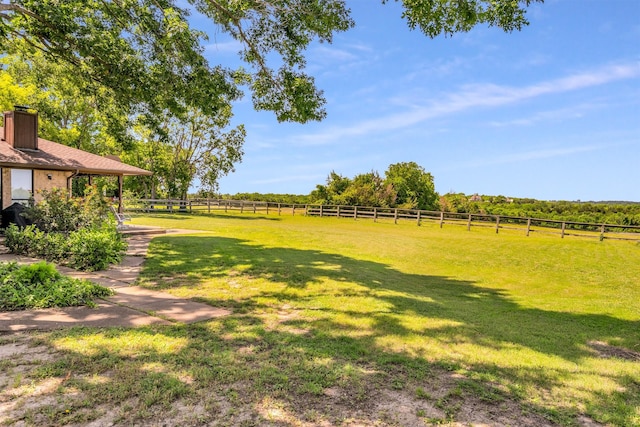 339 W Trinity St, Forney, TX 75126 - view of yard featuring a view of rural / pastoral area