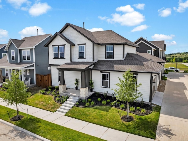 13333 Hedgebrook Pl, Fort Worth, TX 76008 - view of front of home with a shingled roof and covered porch