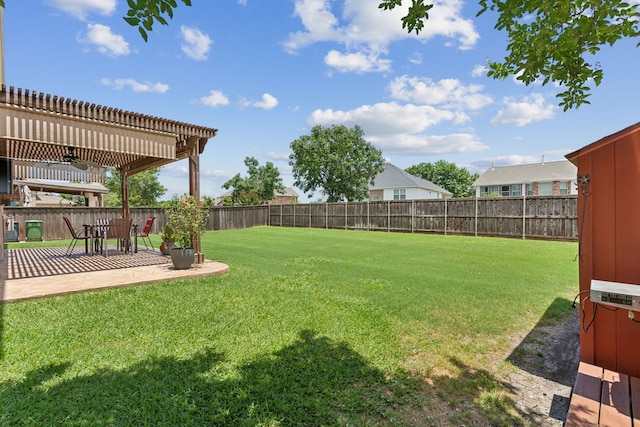 269 Love Bird Ln, Murphy, TX 75094 - view of yard with a ceiling fan and a patio area