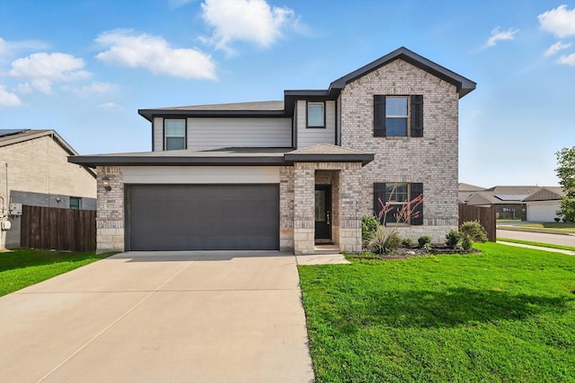 6112 Fire Water Dr, Fort Worth, TX 76179 - view of front of house with brick siding and concrete driveway