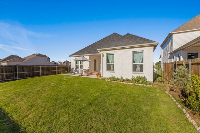 233 Observation Dr N, Aledo, TX 76008 - rear view of property with a patio area, a shingled roof, and brick siding