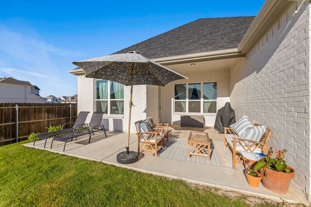 233 Observation Dr N, Aledo, TX 76008 - view of patio with an outdoor fire pit