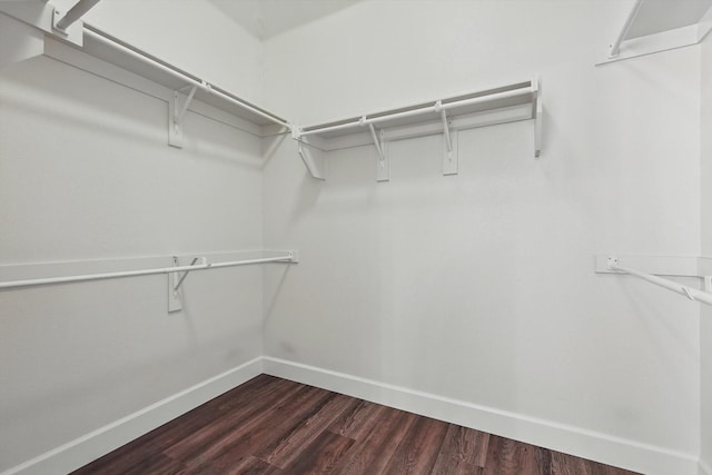 7802 Lindsey Dr, Rowlett, TX 75088 - spacious closet featuring dark wood-style floors