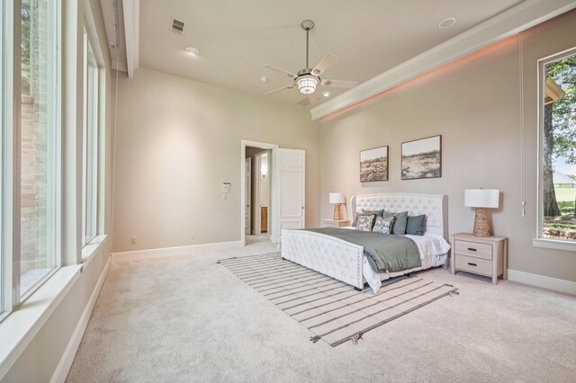 1 Hamper Ct, Trophy Club, TX 76262 - carpeted bedroom featuring baseboards and a ceiling fan