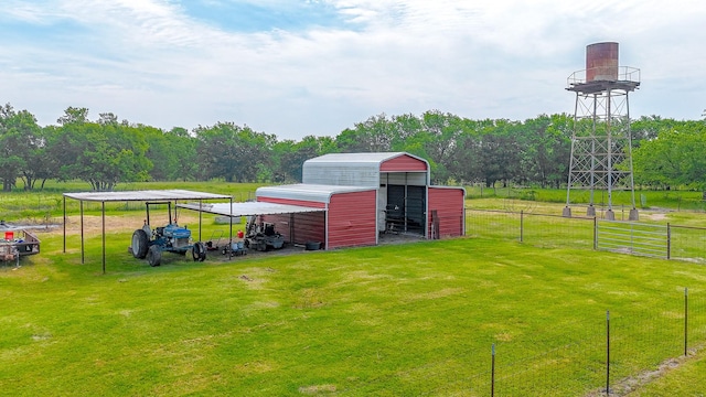 1665 Fm 2452, Corsicana, TX 75110 - view of yard with a detached carport, an outdoor structure, and a pole building