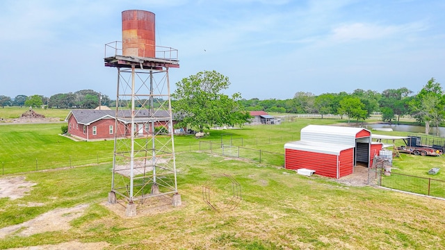 1665 Fm 2452, Corsicana, TX 75110 - view of yard featuring an outbuilding and a water view