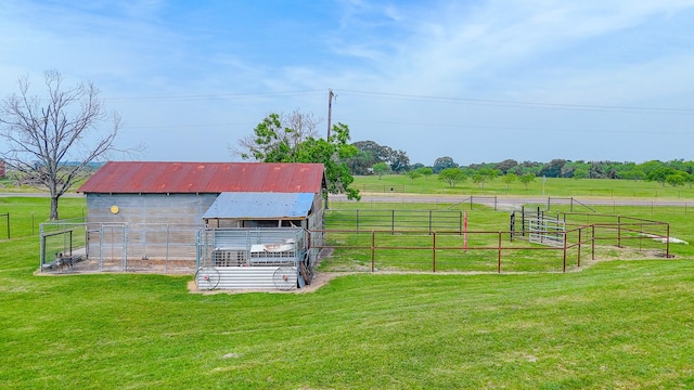 1665 Fm 2452, Corsicana, TX 75110 - view of yard with an outdoor structure, a view of rural / pastoral area, and an outbuilding
