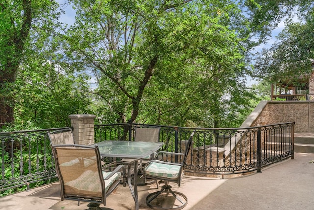 2510 River Ridge Court, Granbury, TX 76048 - view of patio / terrace with outdoor dining area