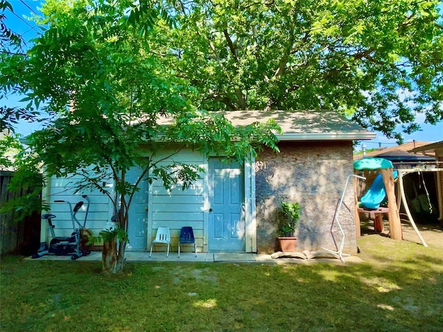 2217 Linwood Ln, Irving, TX 75061 - view of outdoor structure featuring a playground