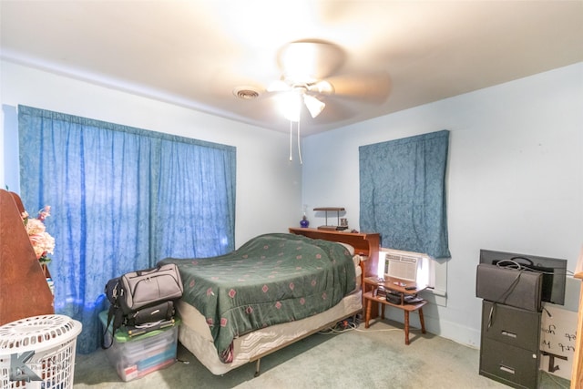 1541 S 9th St, Abilene, TX 79602 - carpeted bedroom featuring a wall mounted air conditioner
