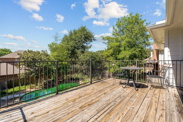 2816 Wateridge Ct, Grapevine, TX 76051 - deck with an outdoor pool