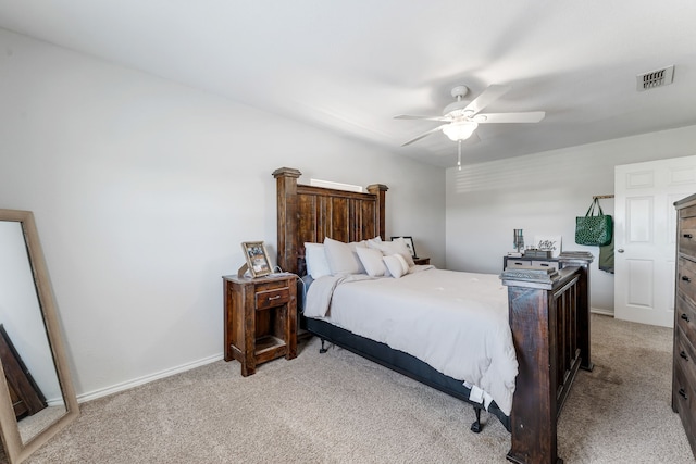 200 County Road 129, Stephenville, TX 76401 - bedroom with light colored carpet, ceiling fan, and baseboards