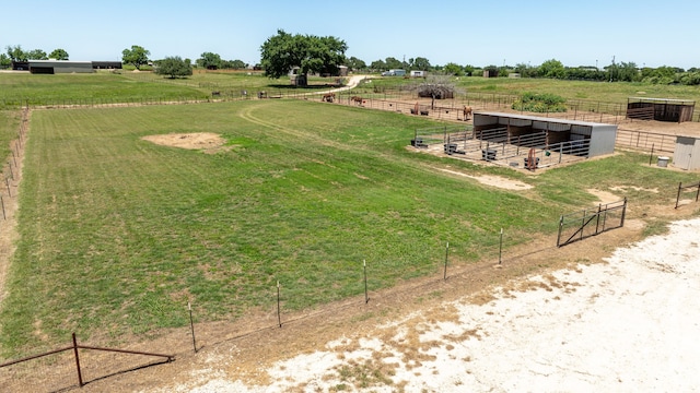 200 County Road 129, Stephenville, TX 76401 - view of yard with an exterior structure, a view of rural / pastoral area, and an outdoor structure