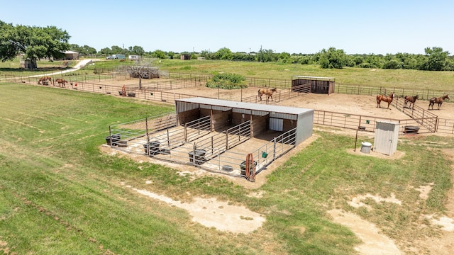 200 County Road 129, Stephenville, TX 76401 - view of yard with an exterior structure, a view of rural / pastoral area, and an outdoor structure
