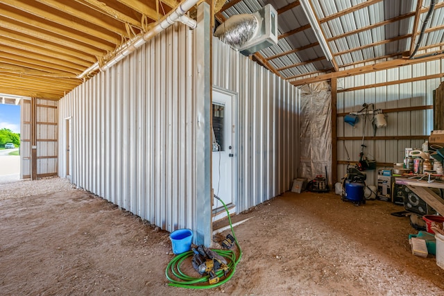 200 County Road 129, Stephenville, TX 76401 - garage featuring metal wall