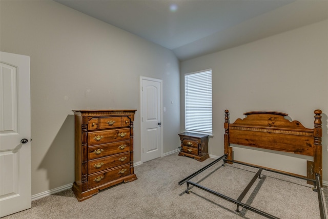 7816 Wheatland Ct, Godley, TX 76044 - carpeted bedroom featuring baseboards and lofted ceiling